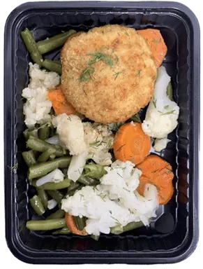 Щучья котлета с овощами