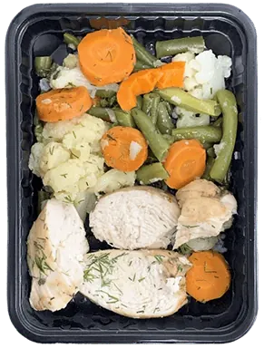 Куриная грудка, запечённая в духовке с овощами